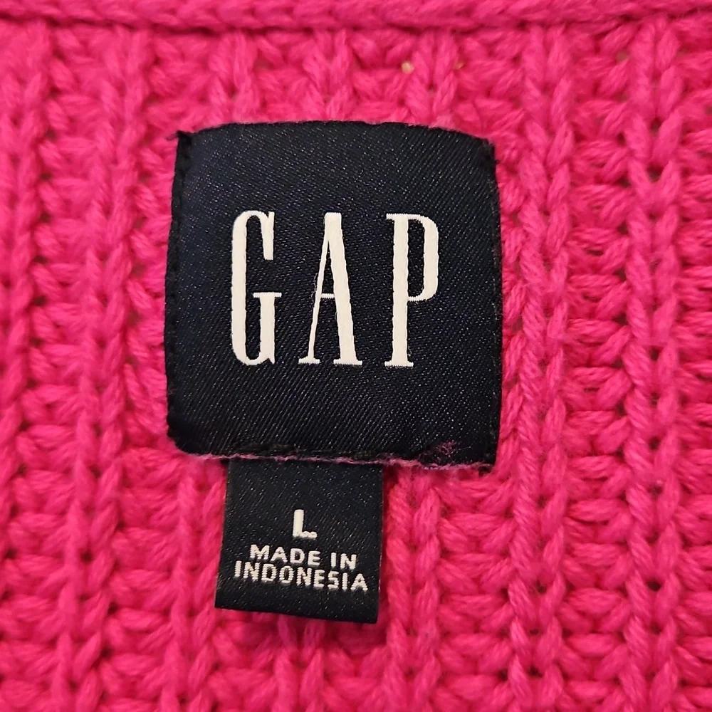 GAP Women's Bright Pink Cardigan - Picture 2 of 5